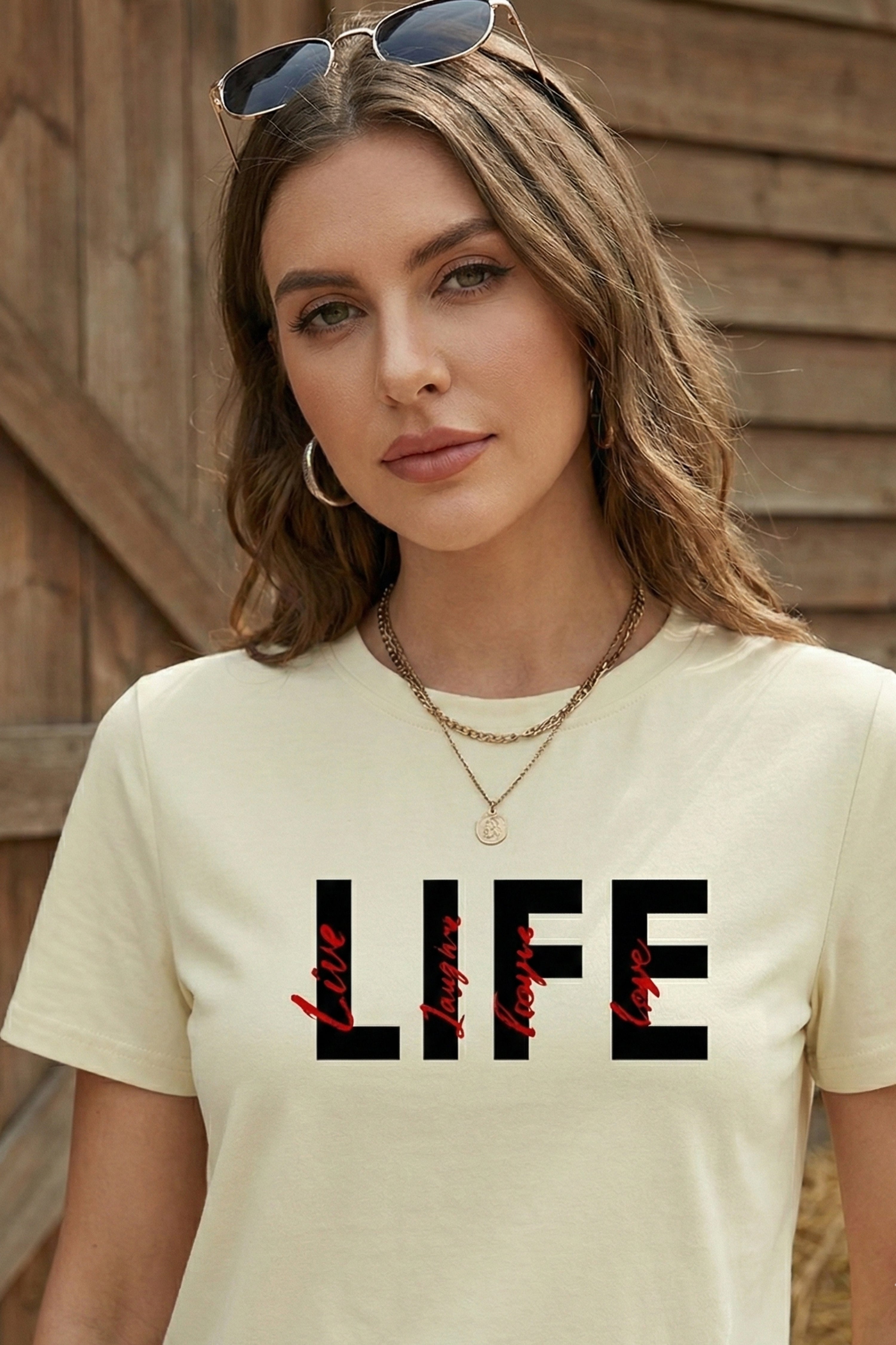 LIFE GRAPHIC PRINTED REGULAR TEE