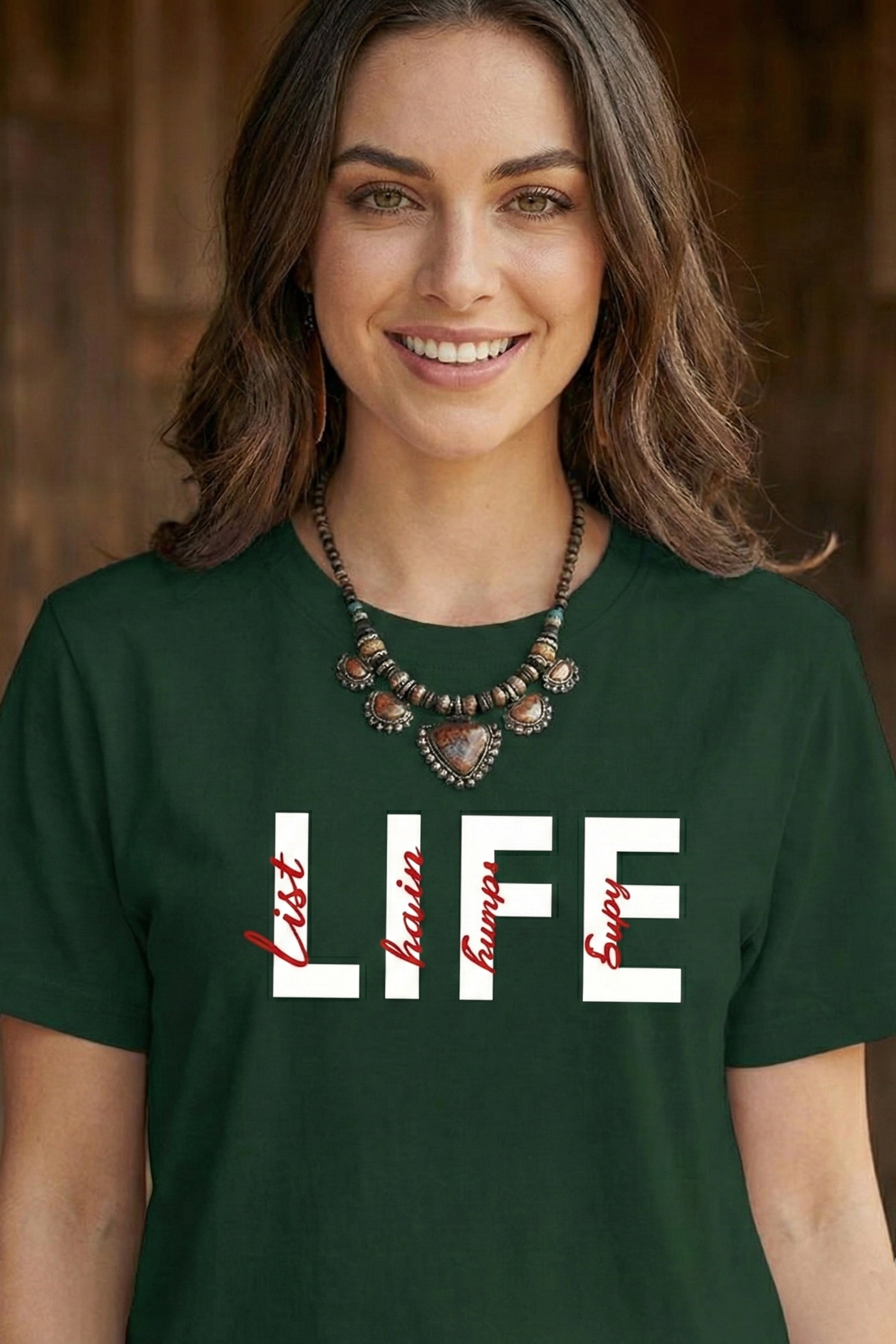 LIFE GRAPHIC PRINTED REGULAR TEE