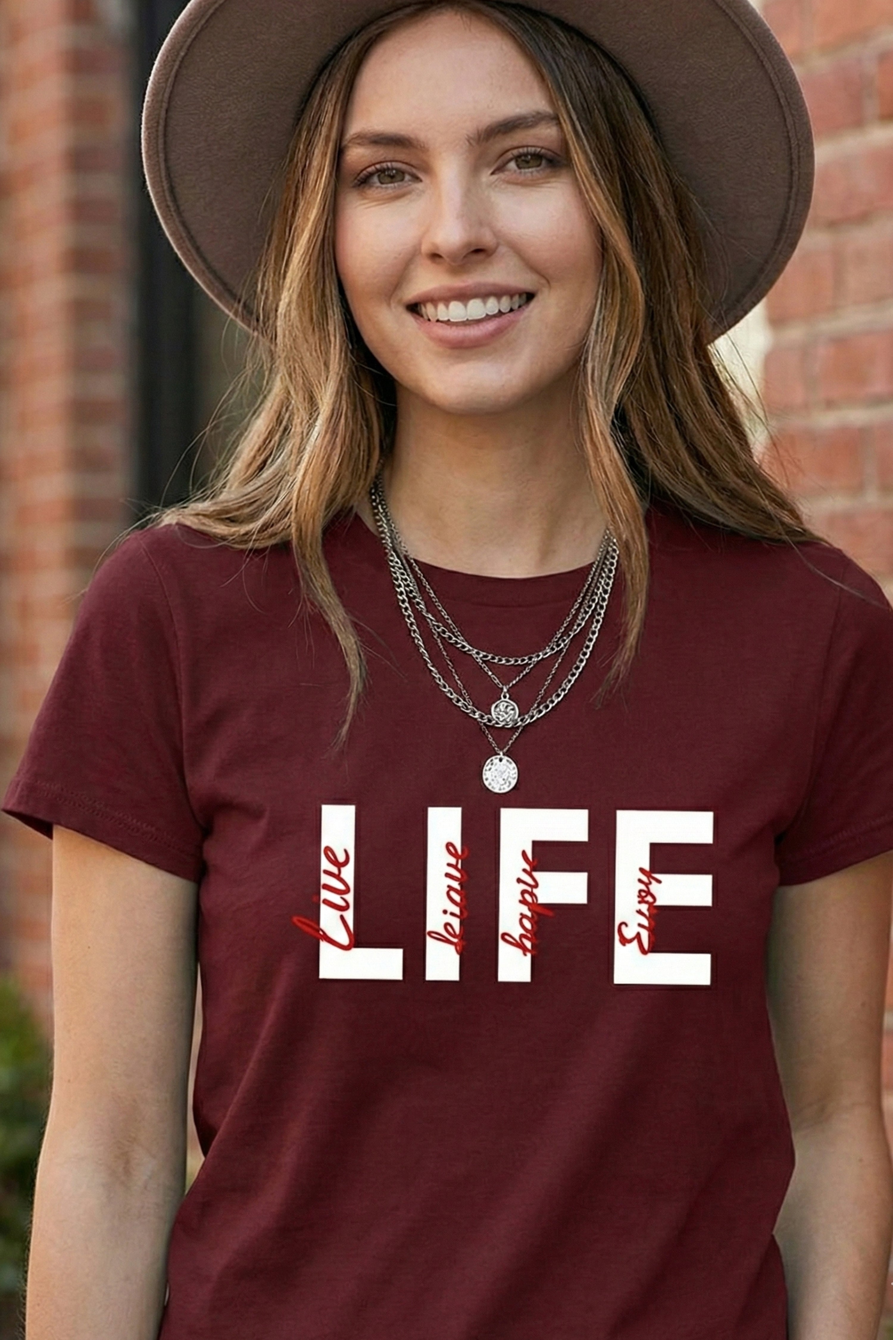 LIFE GRAPHIC PRINTED REGULAR TEE