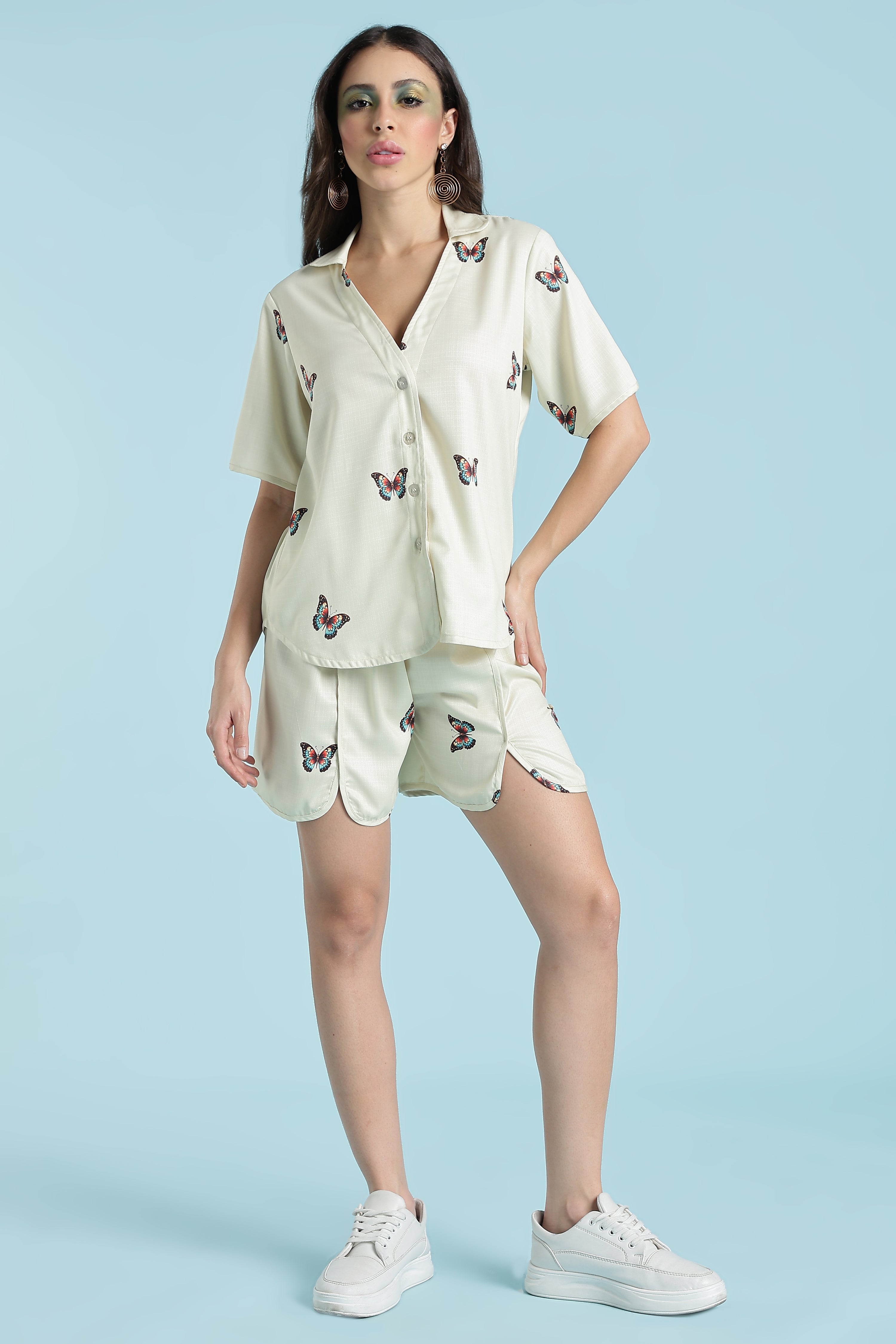 BUTTERFLY CO ORD SET-YELLOW