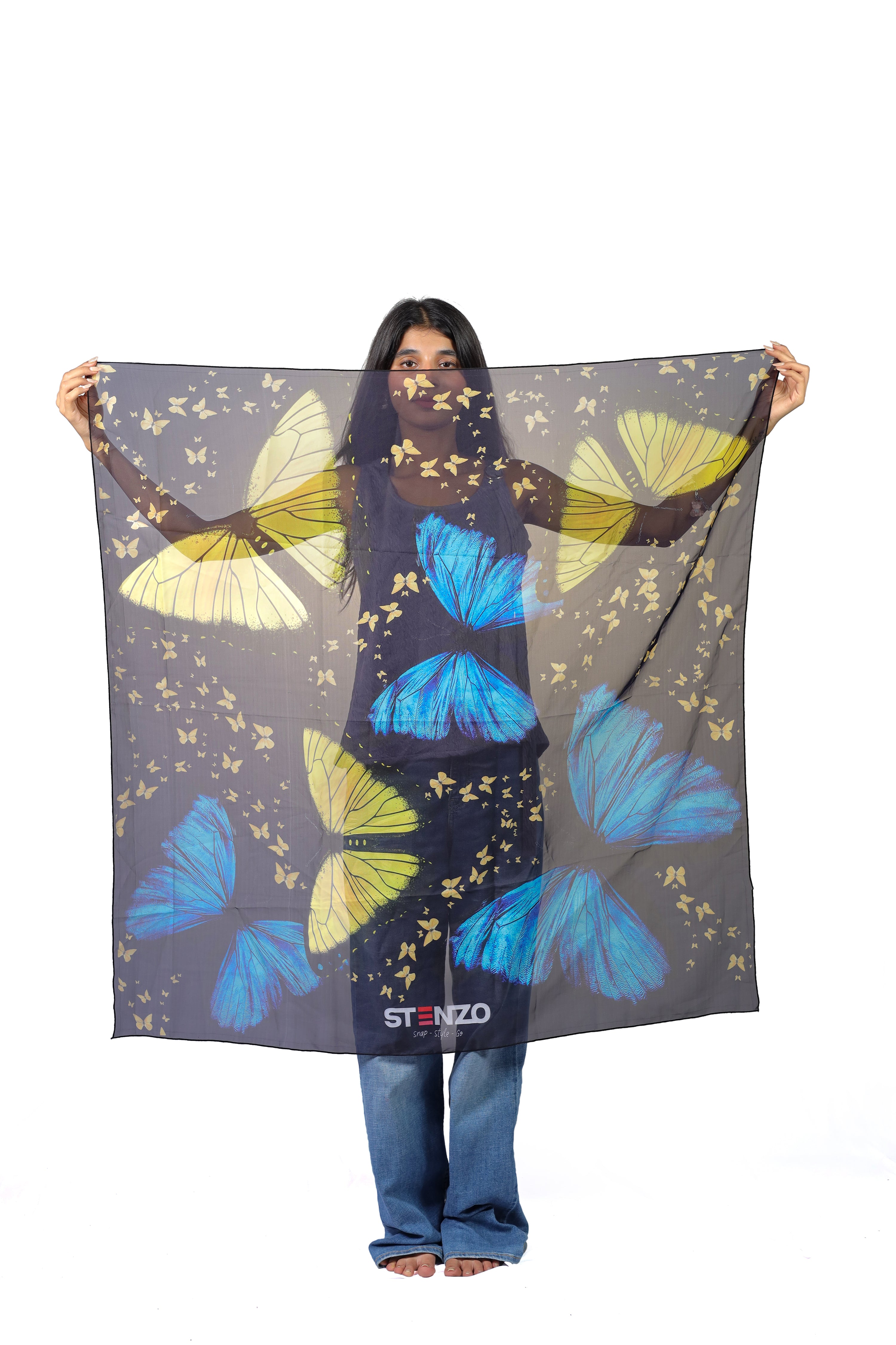 MORPHO BUTTERFLY SCARF