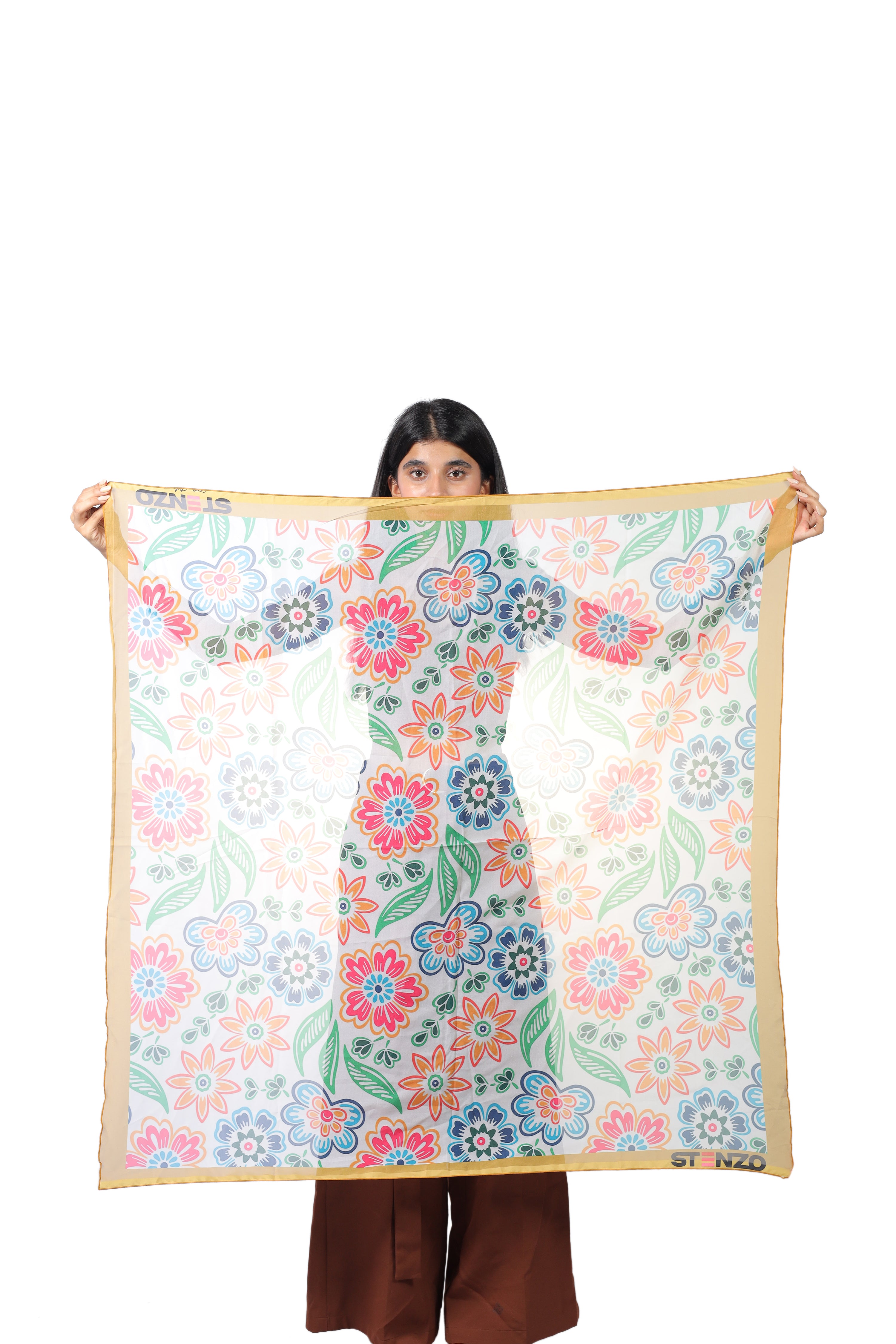 PETALS & LEAVES SCARF