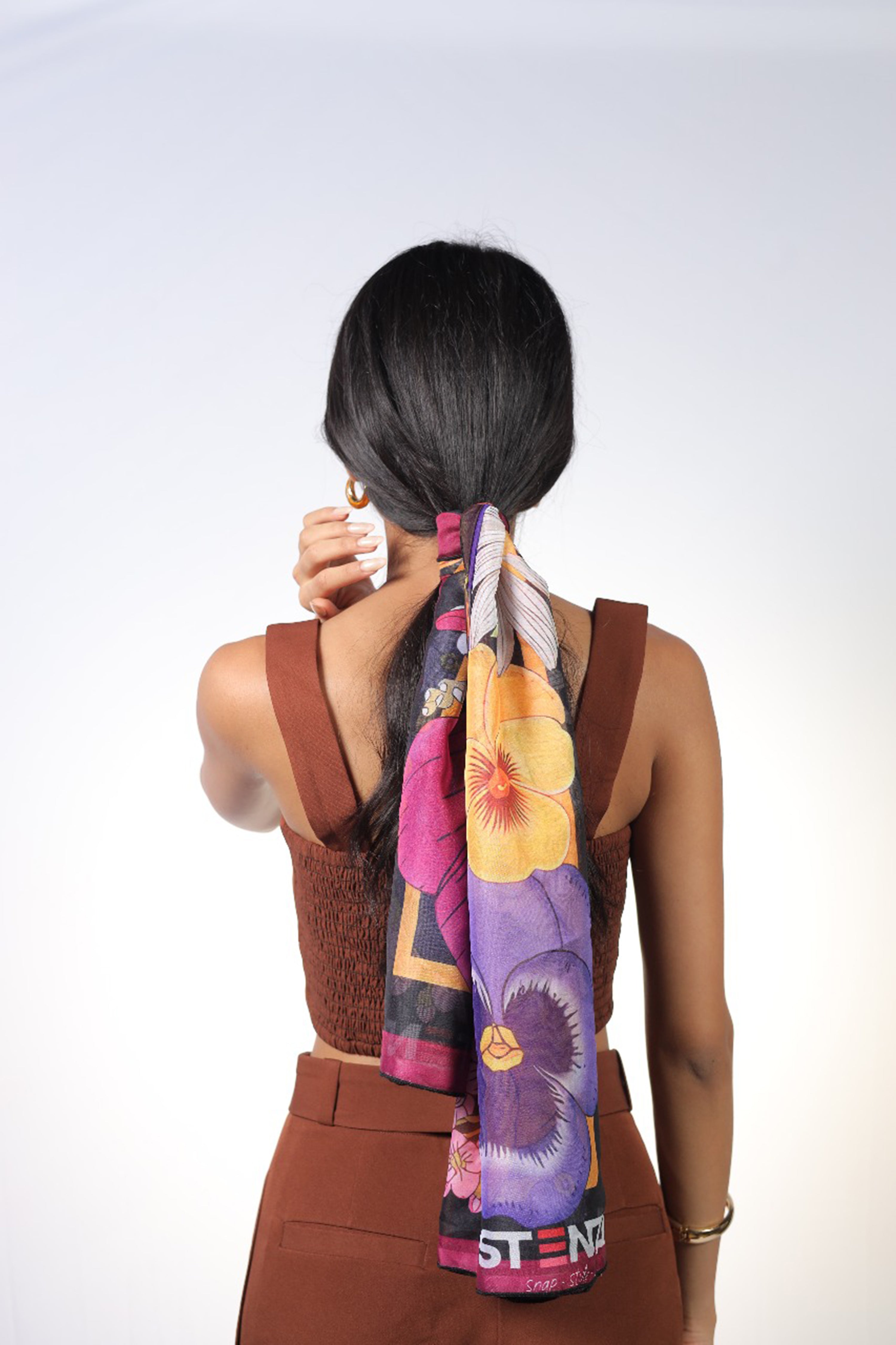 RAINBOW RUST SCARF