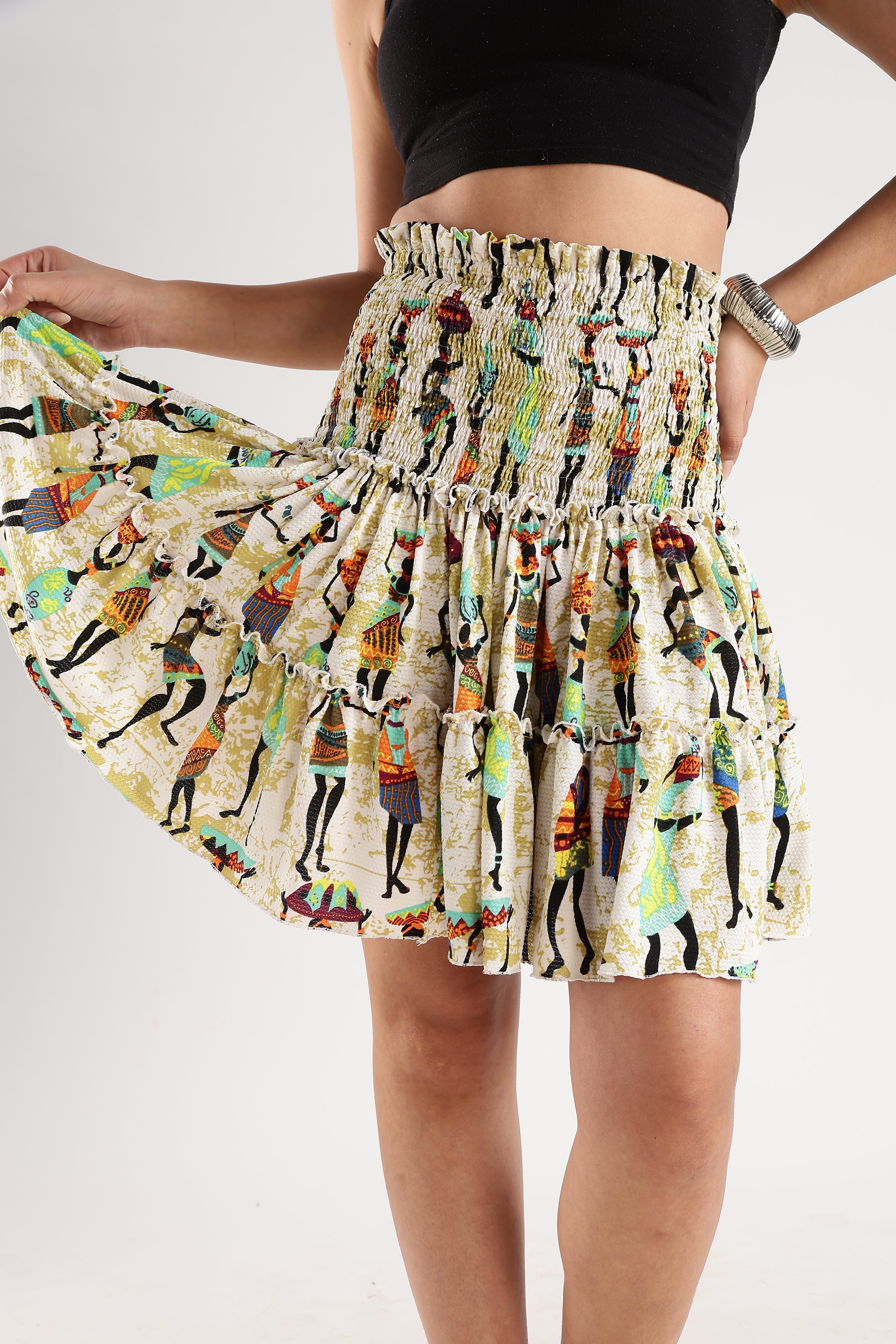 PRINTED SKIRT