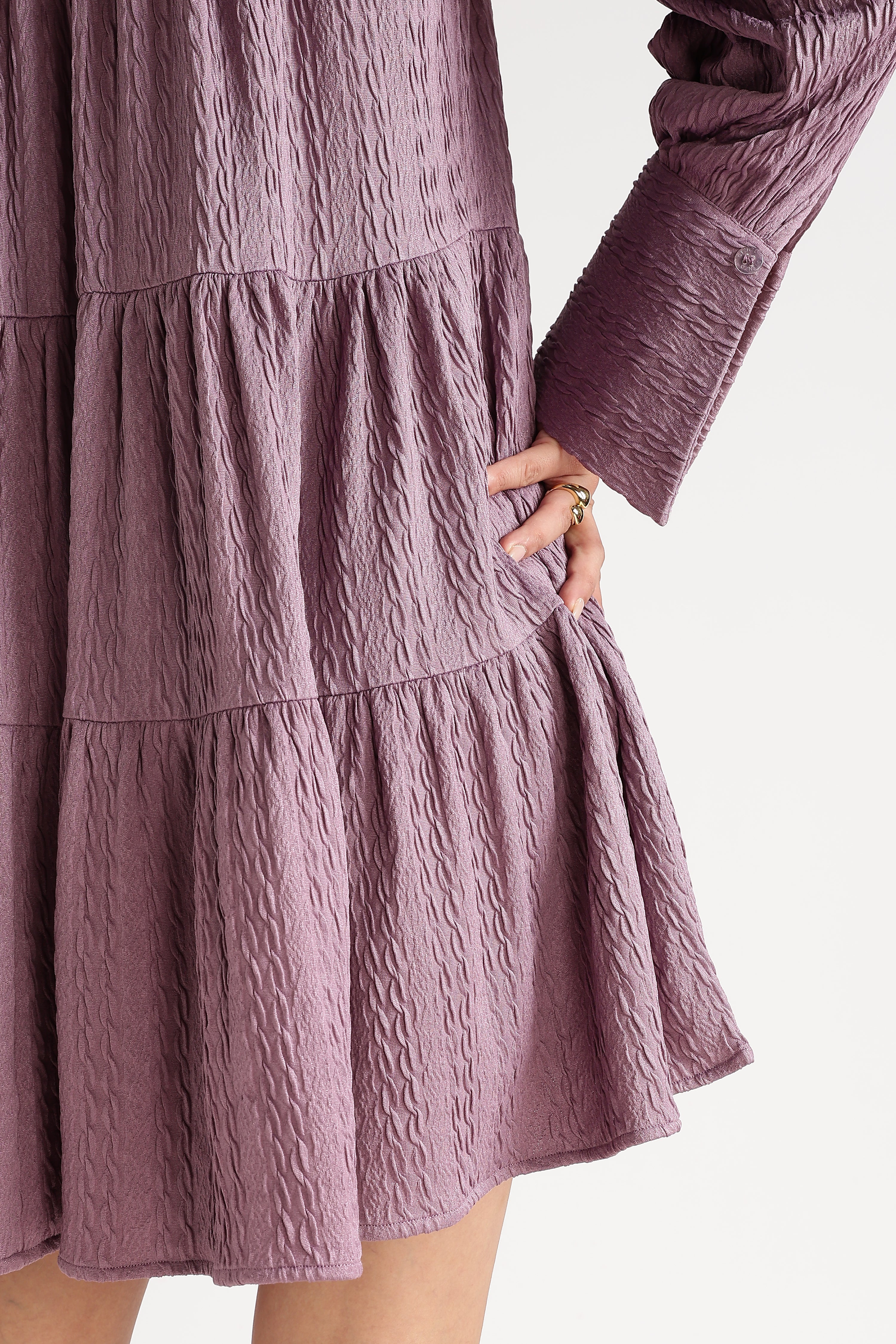 FLAIRY MINI DRESS-PINK