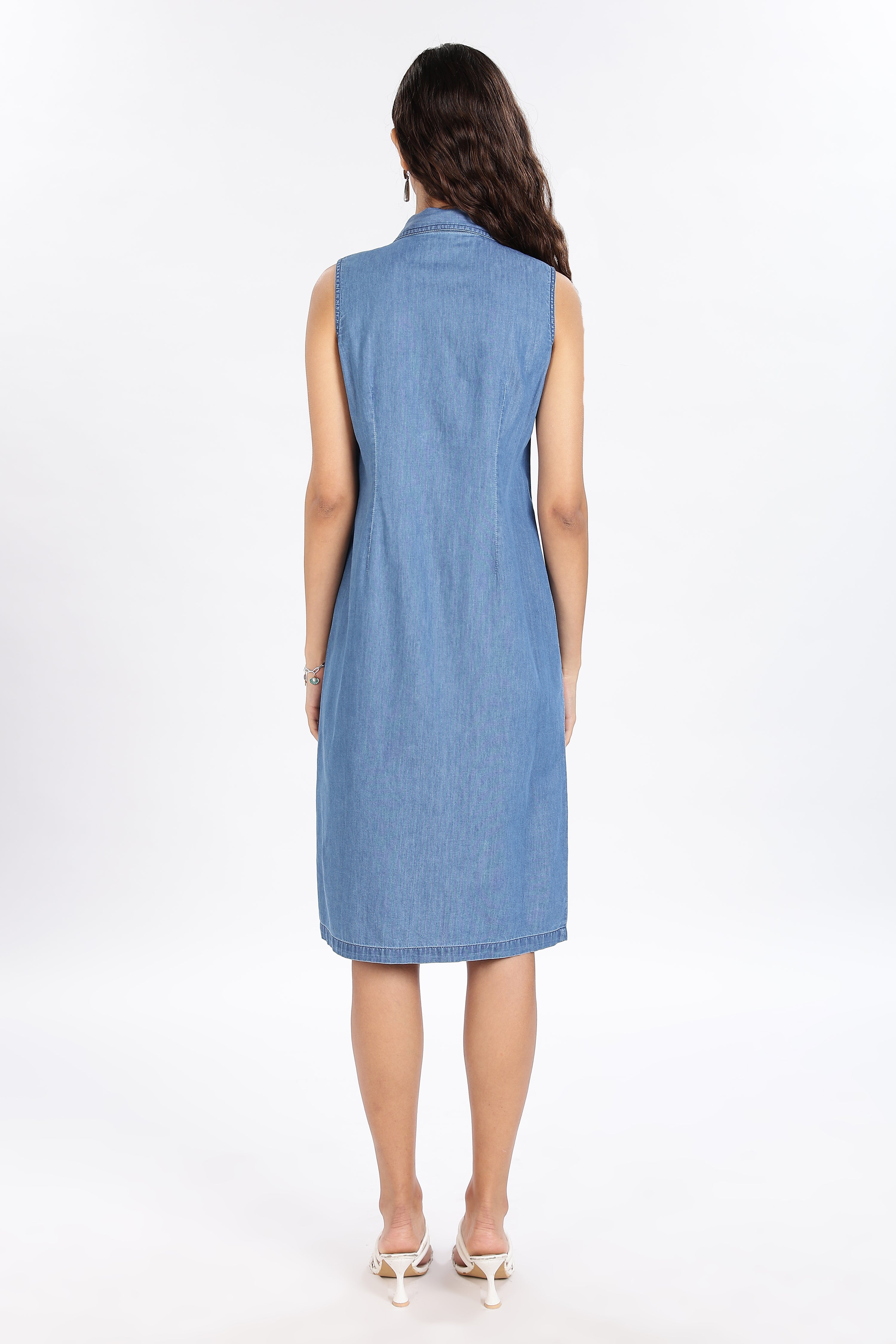 DENIM GRACE MINI DRESS