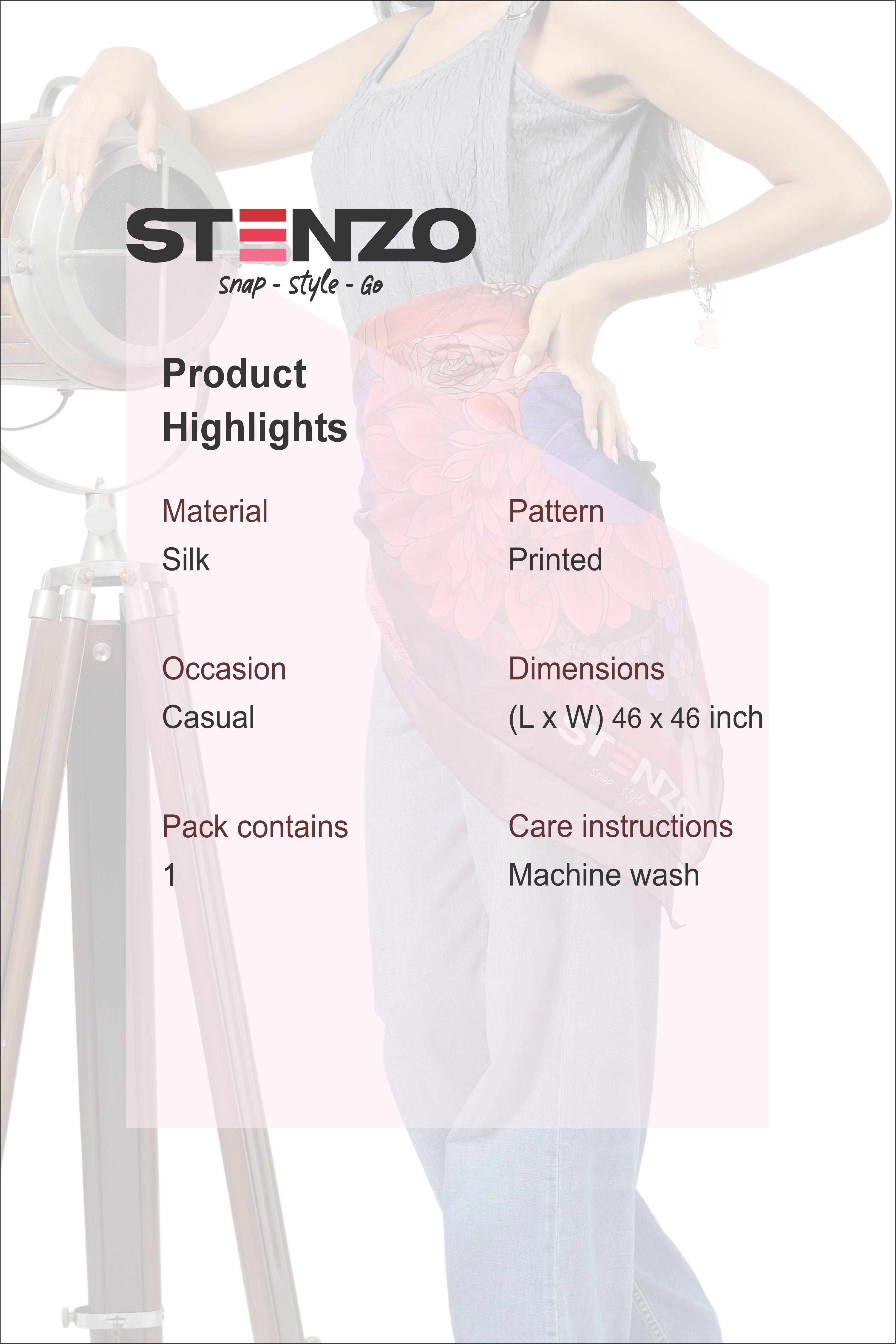 FLORAL FANTACY SCARF