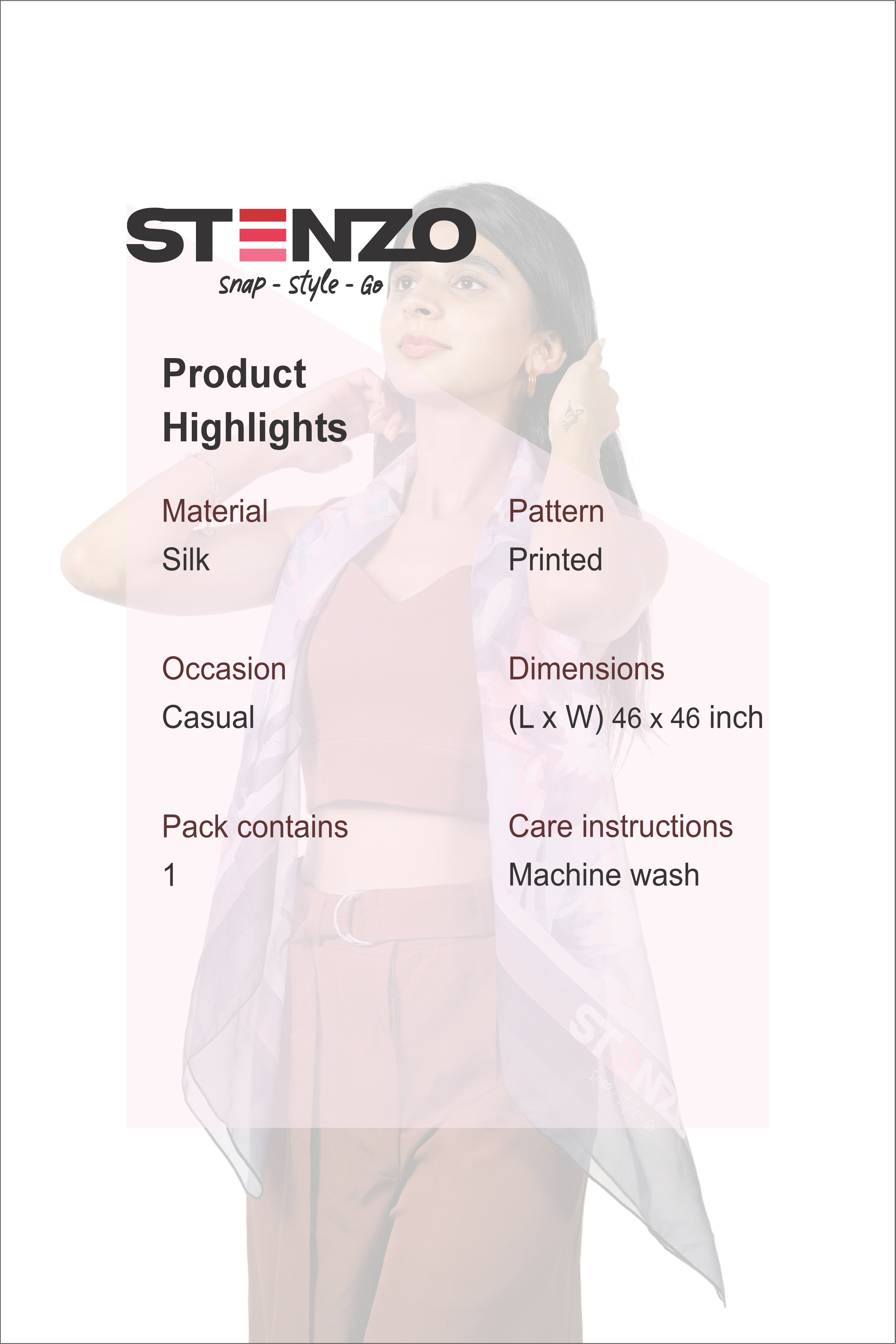 PASTAL PARADISE SCARF