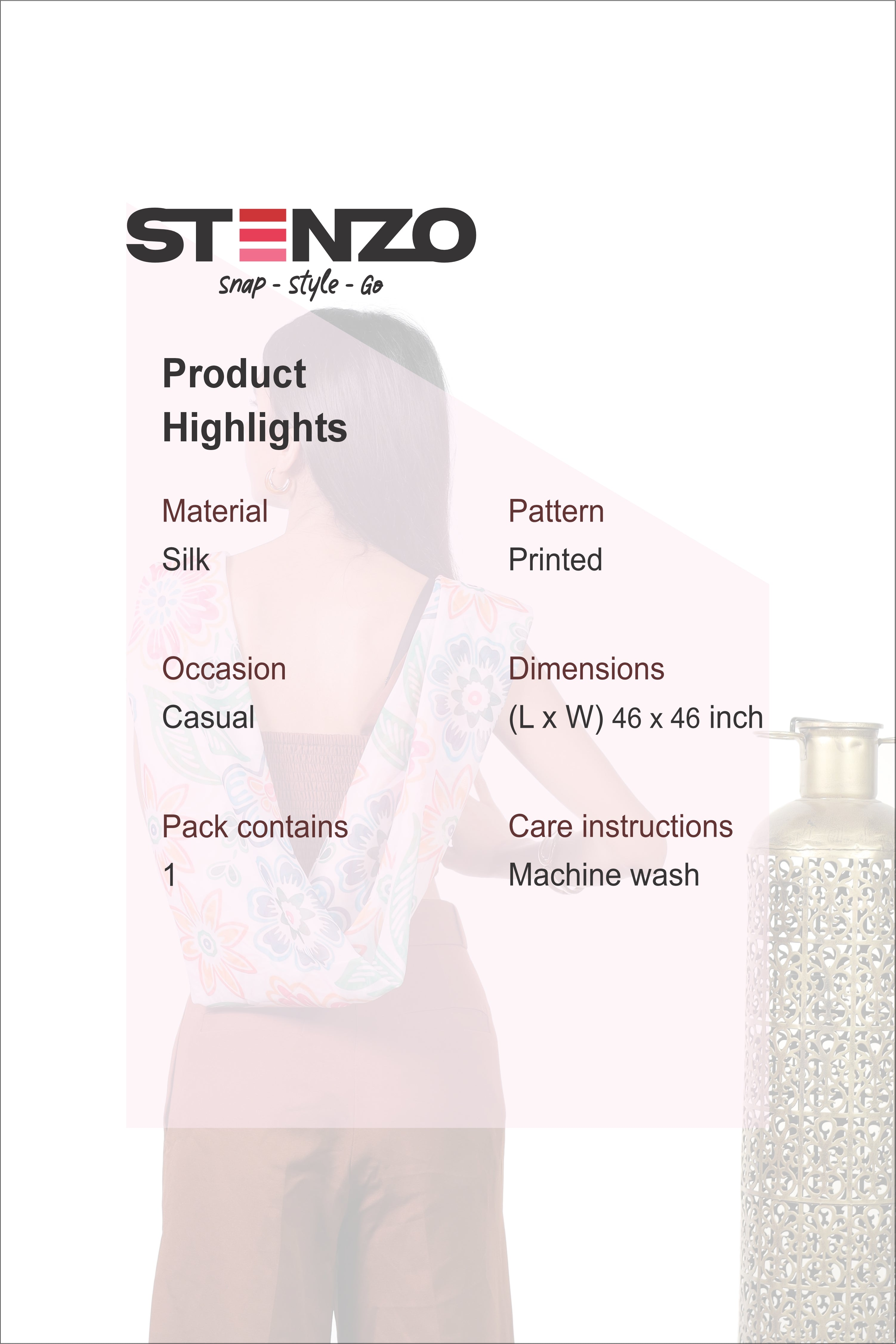 PETALS & LEAVES SCARF