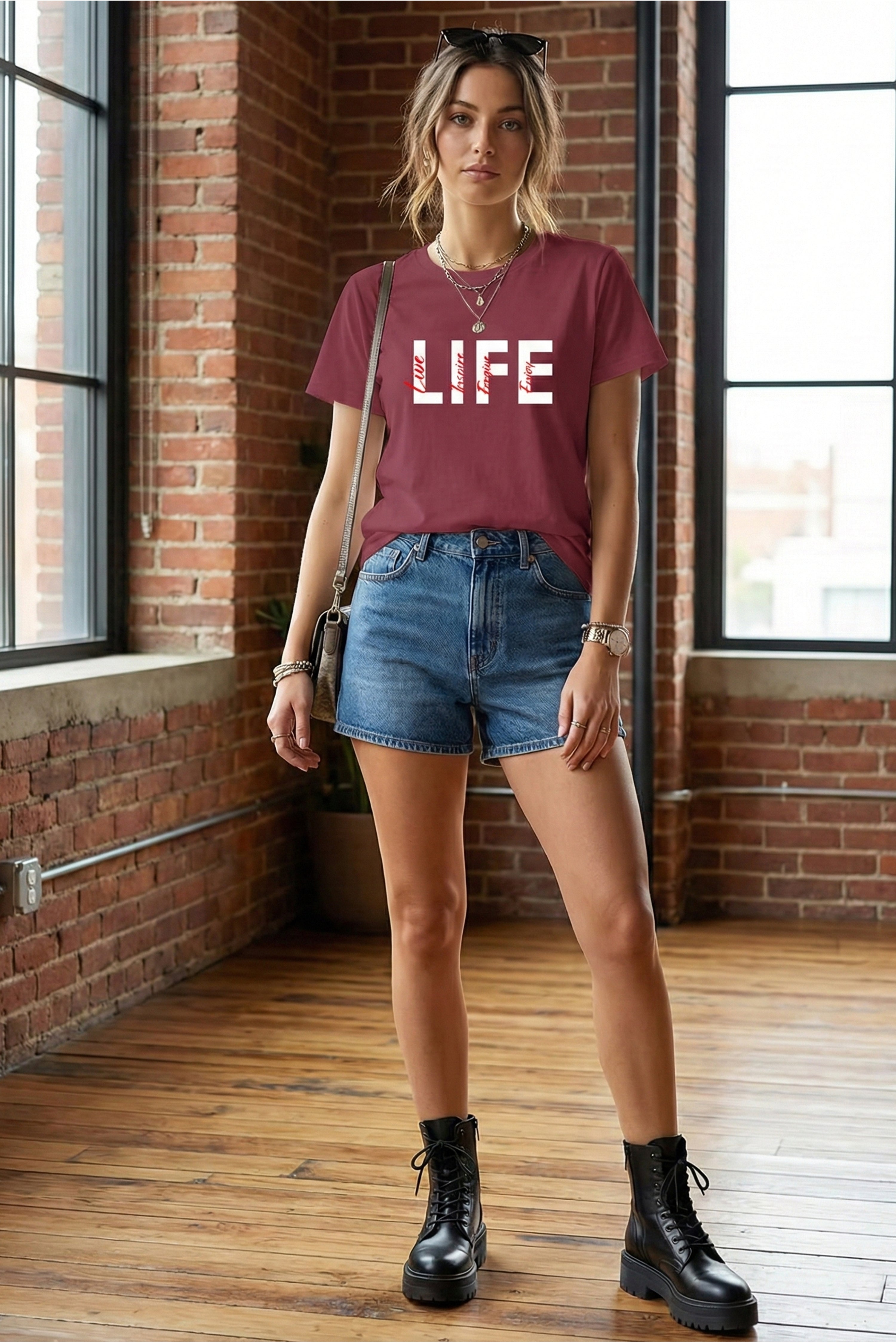 LIFE GRAPHIC PRINTED REGULAR TEE