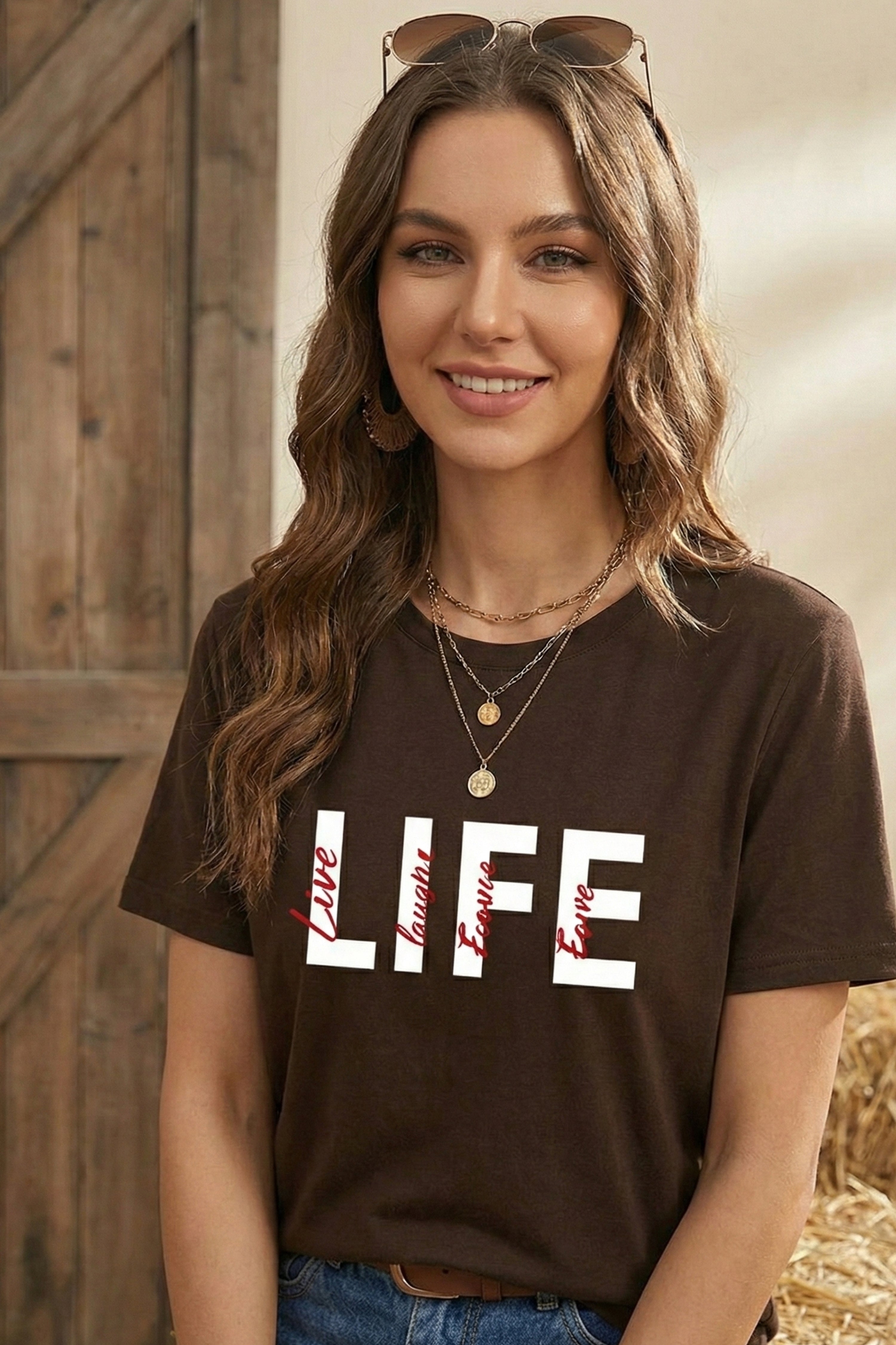 LIFE GRAPHIC PRINTED REGULAR TEE