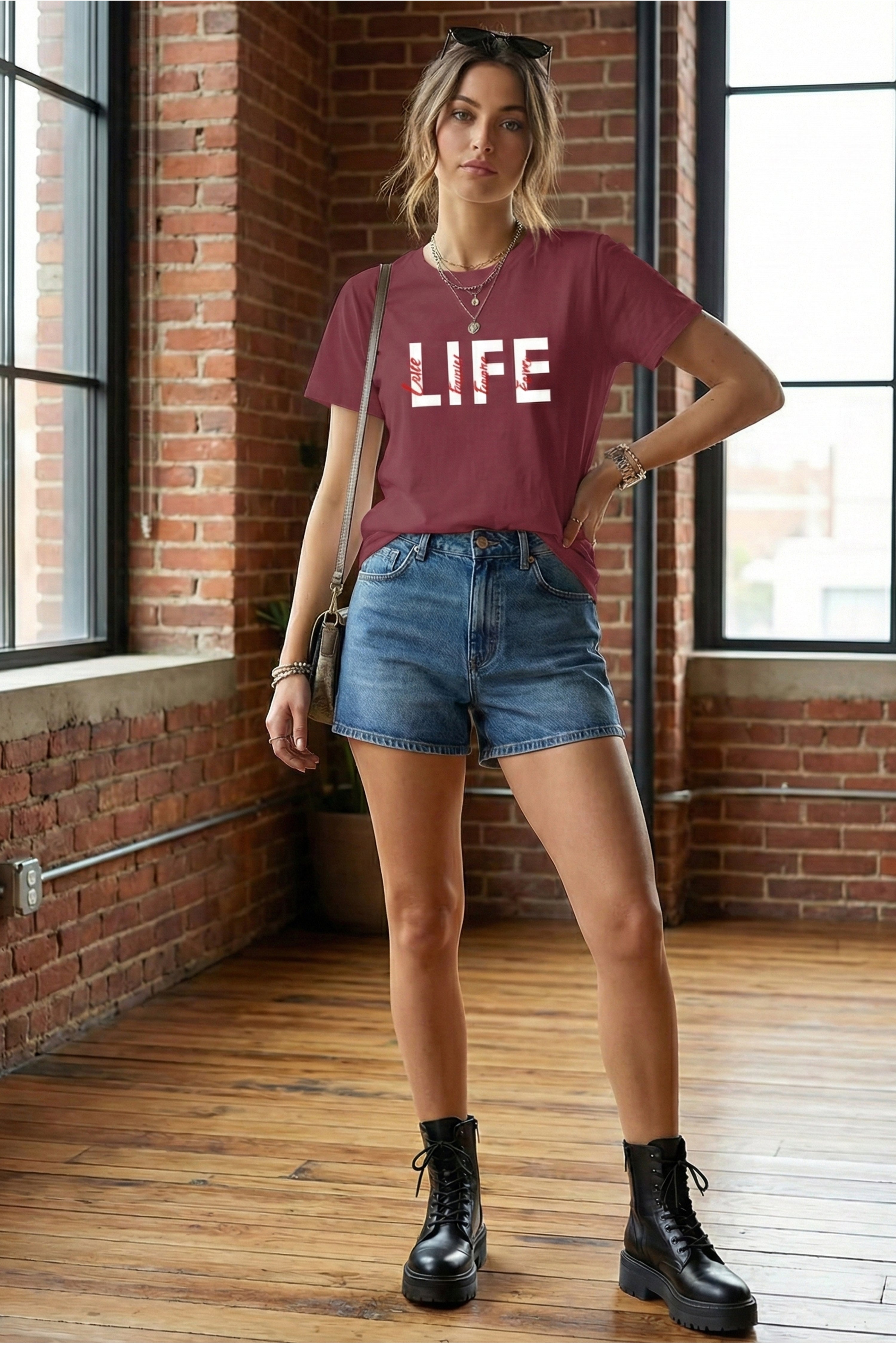LIFE GRAPHIC PRINTED REGULAR TEE
