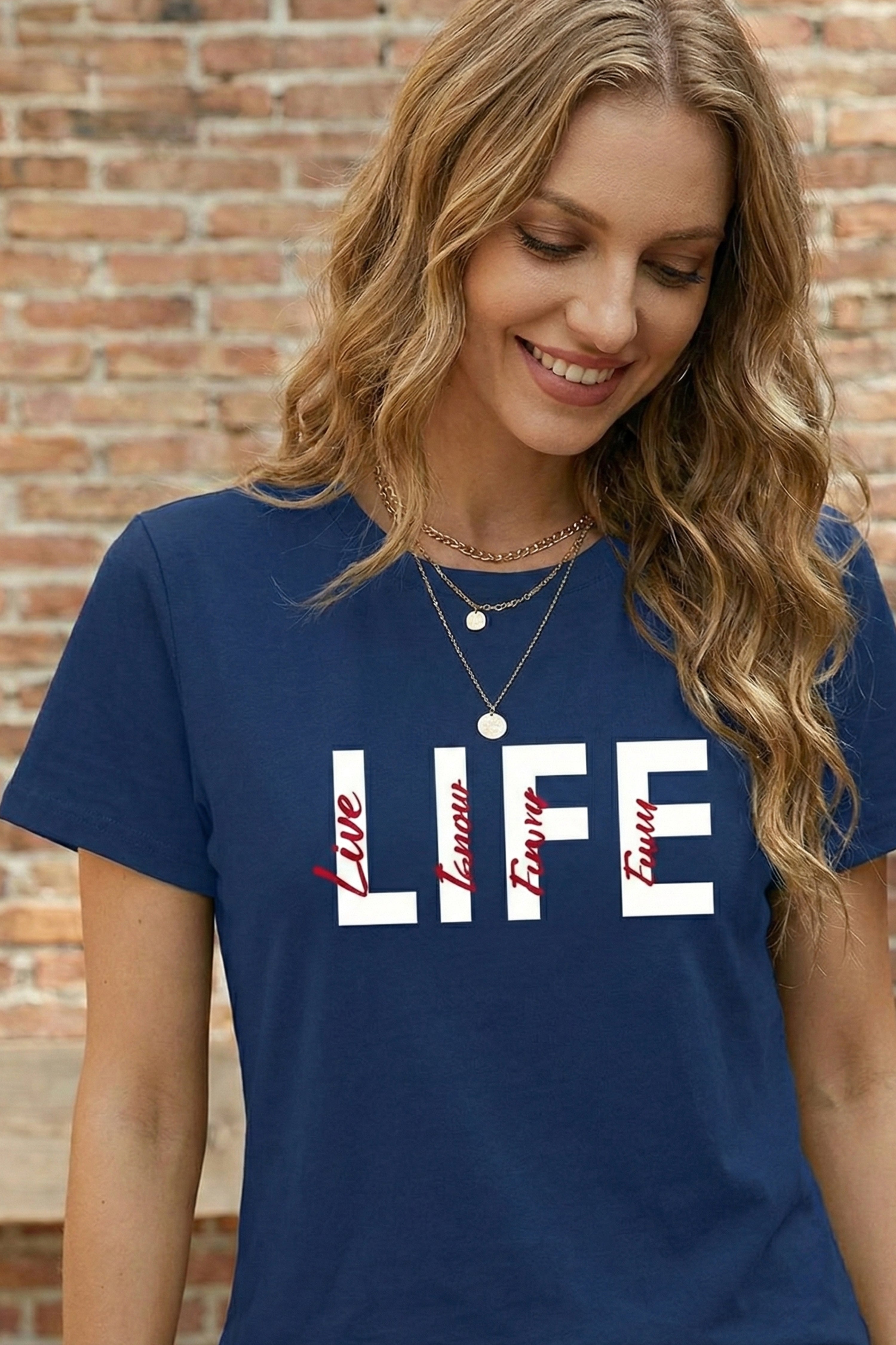 LIFE GRAPHIC PRINTED REGULAR TEE
