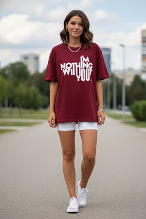 NOTHING WITHOUT YOU OVERSIZED TEE