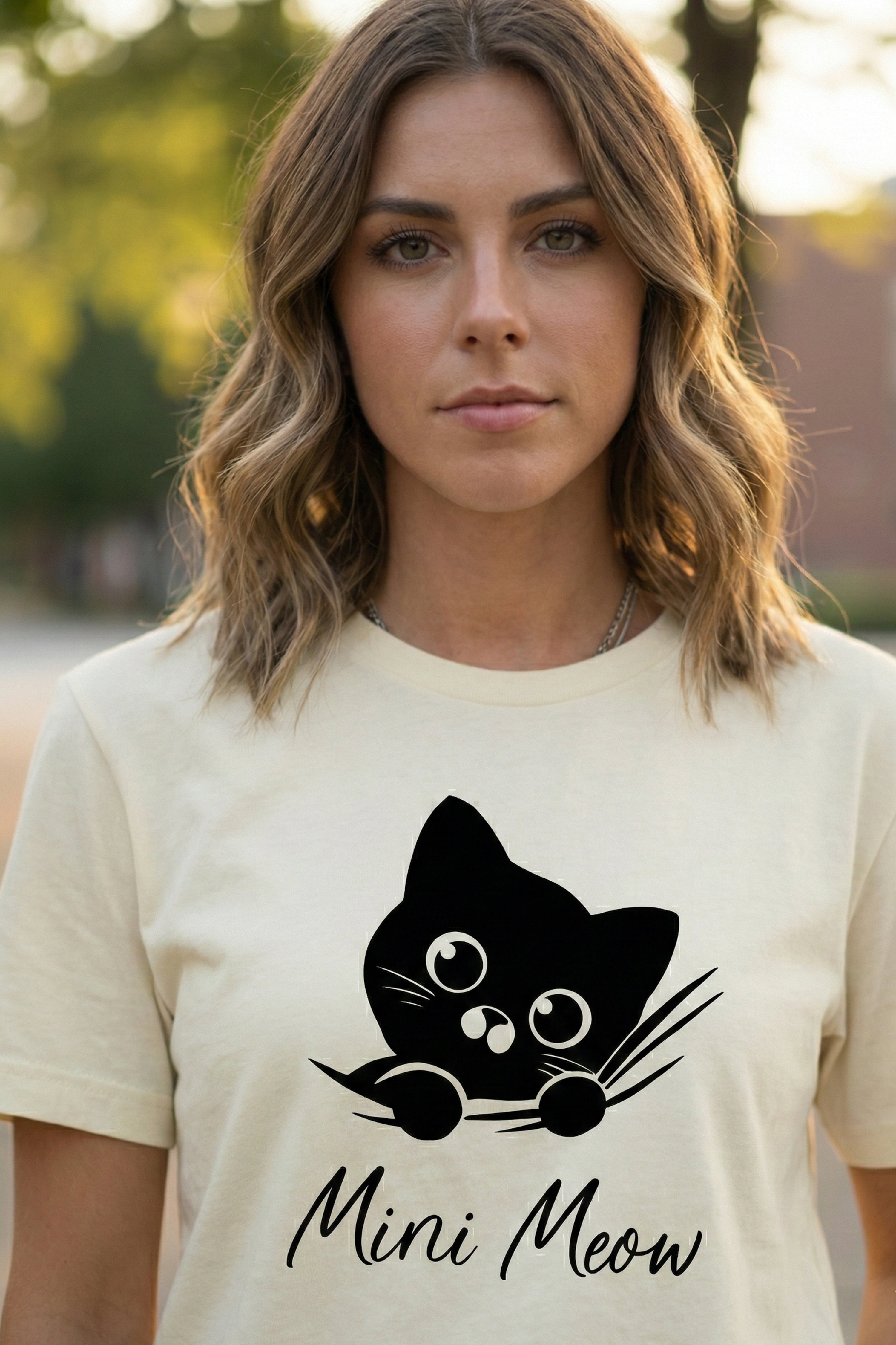 CAT GRAPHIC PRINTED REGULAR TEE