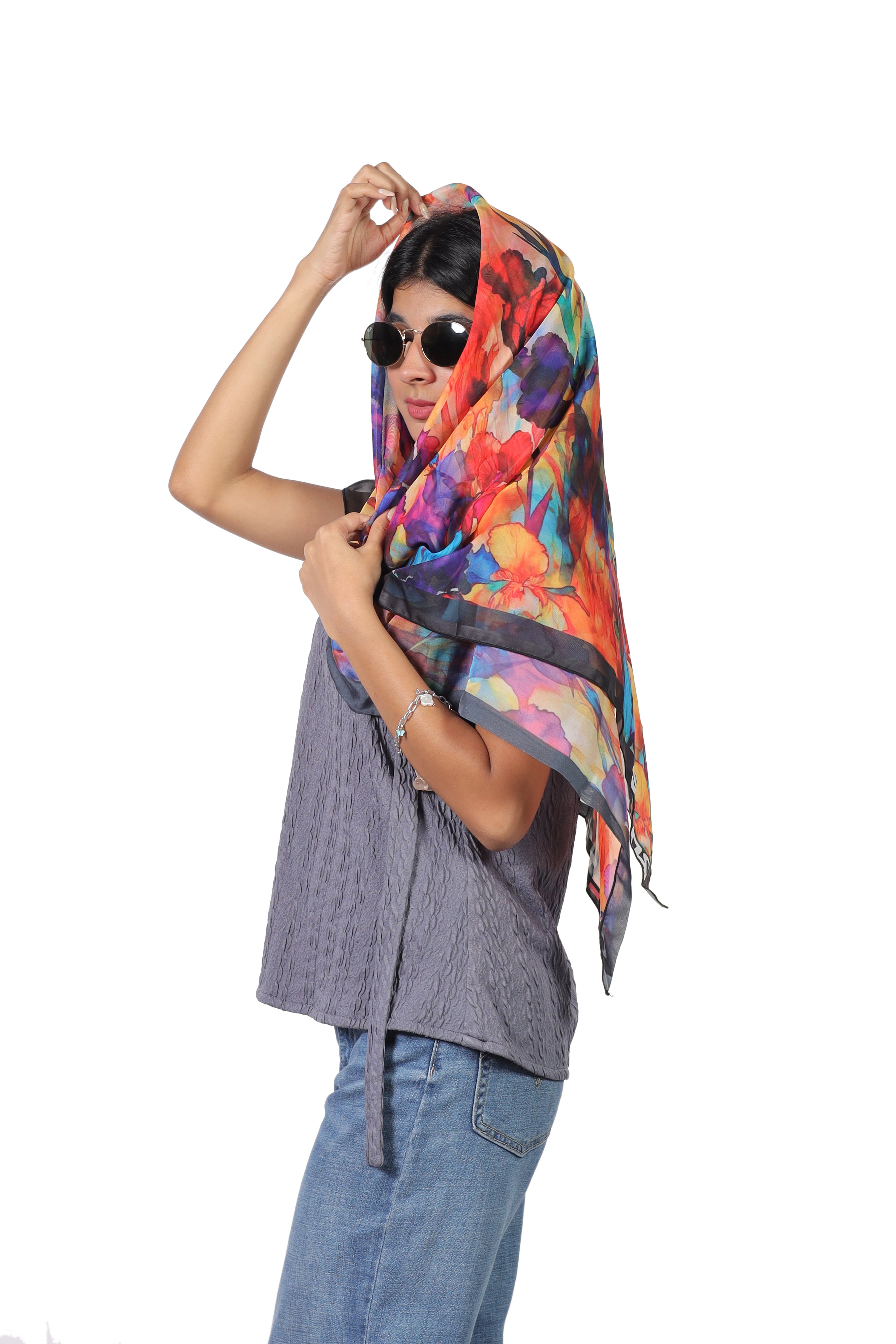 BLOOMING GARDEN SCARF