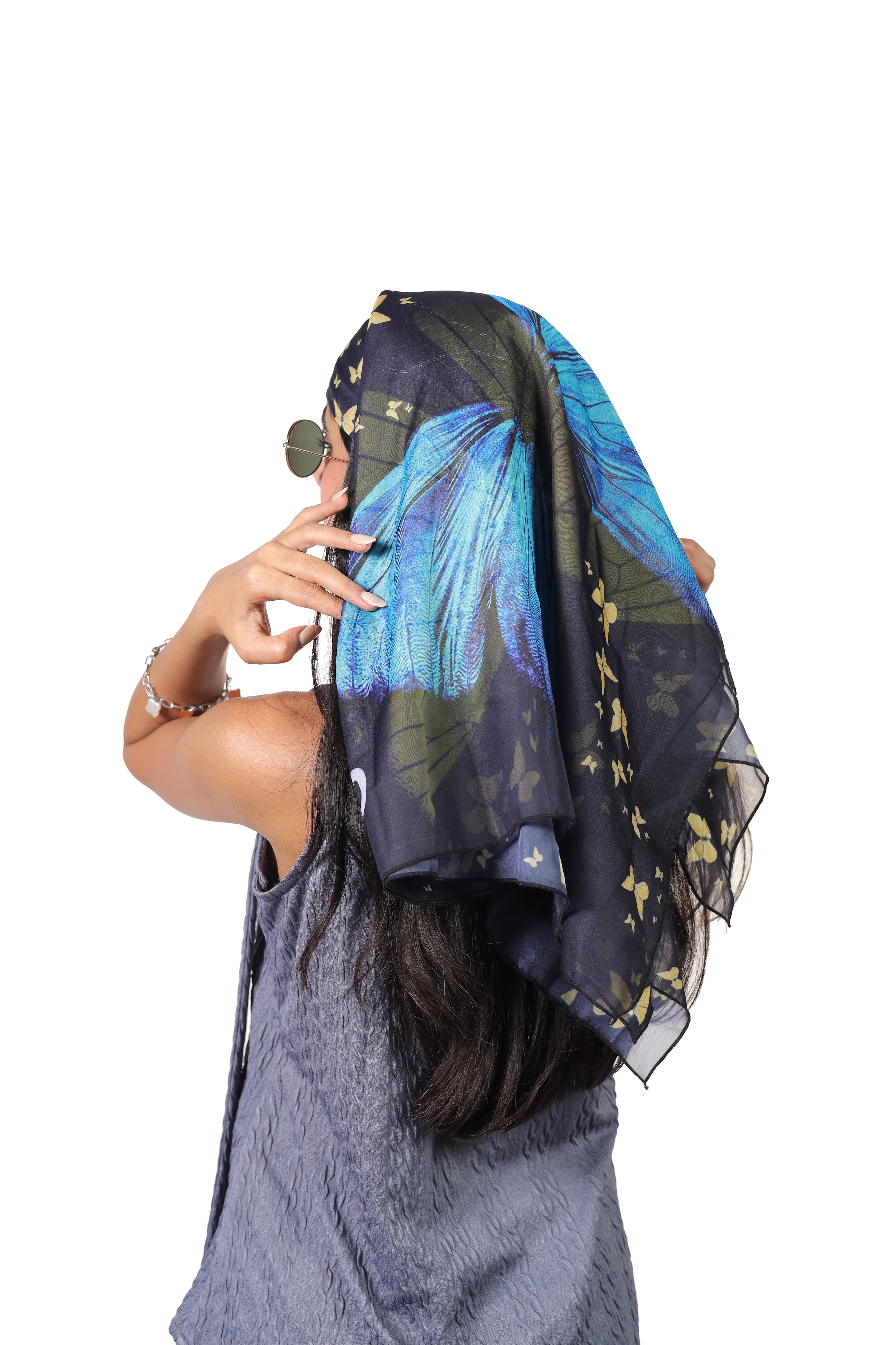 MORPHO BUTTERFLY SCARF