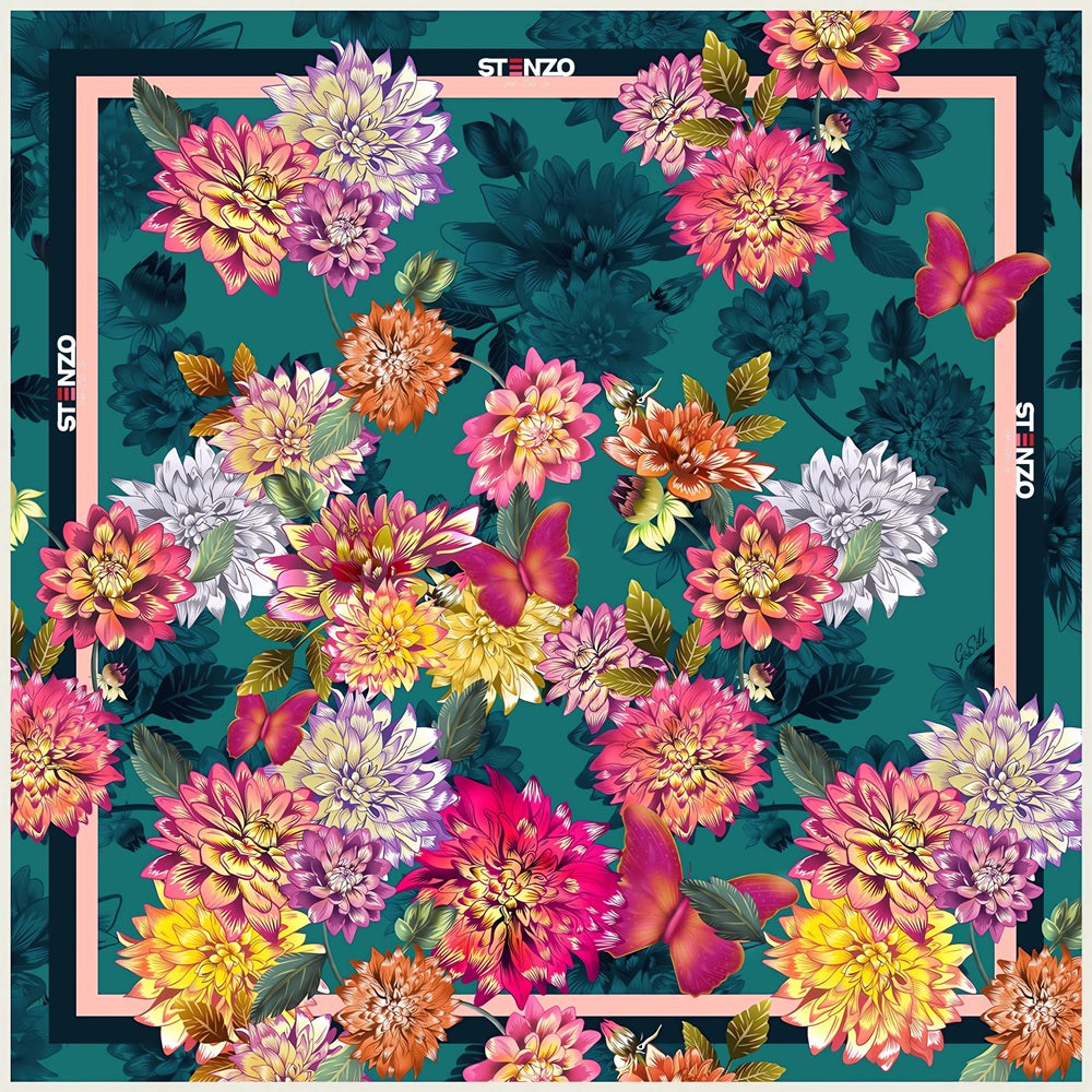 BLUSHING BLOOMS SCARF