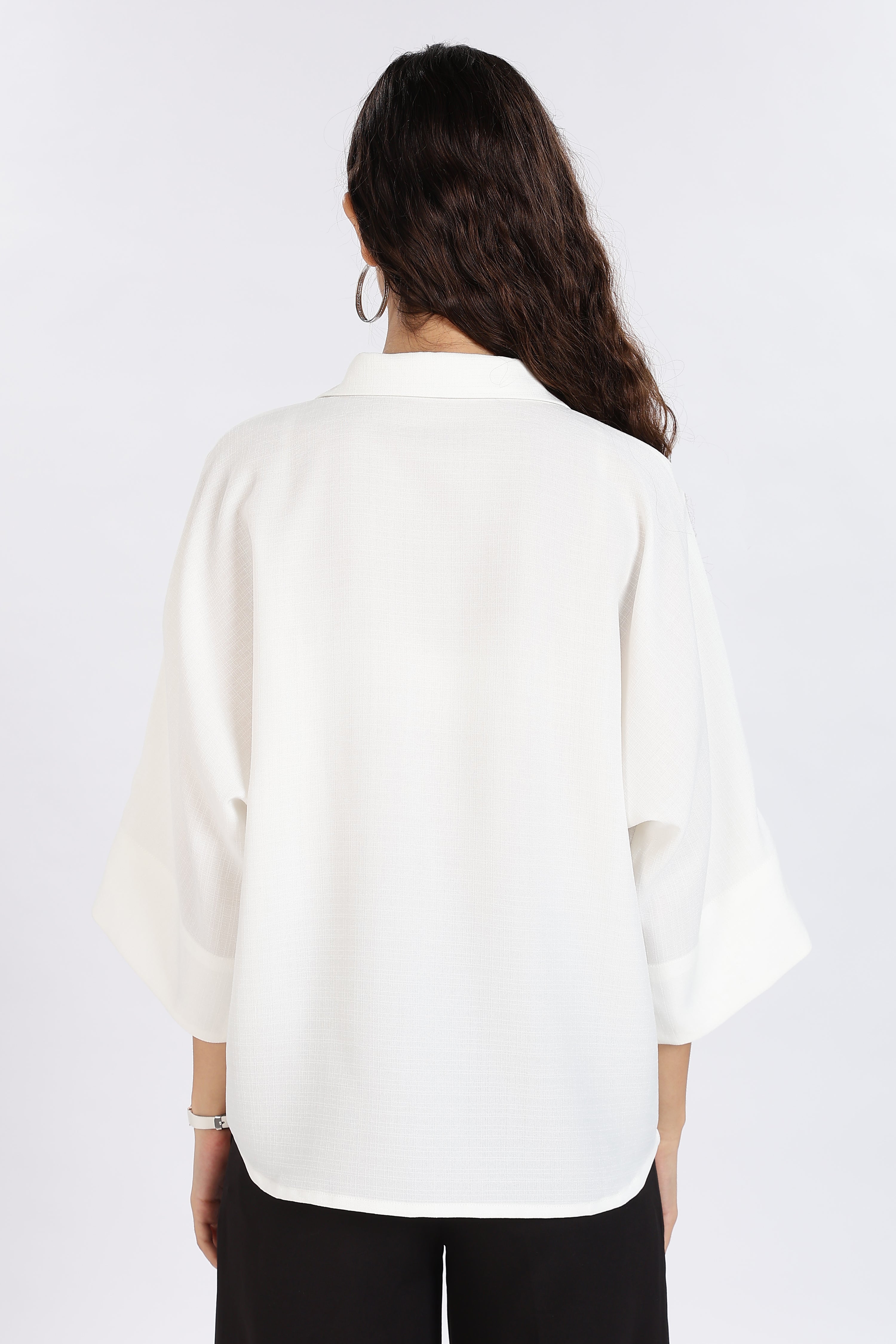 EXCLUSIVE LINEN SHIRT-WHITE