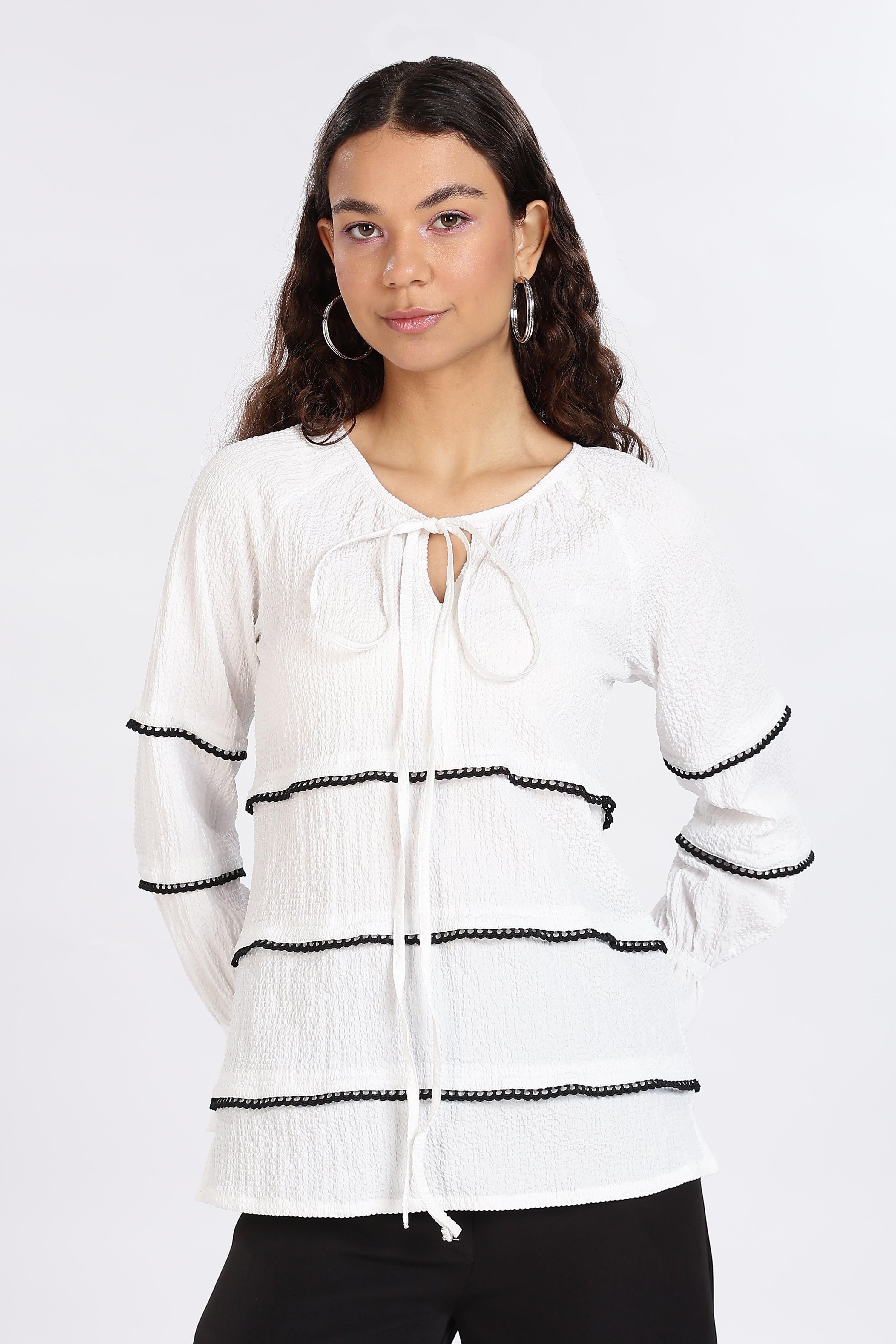 CASUAL TOP-WHITE