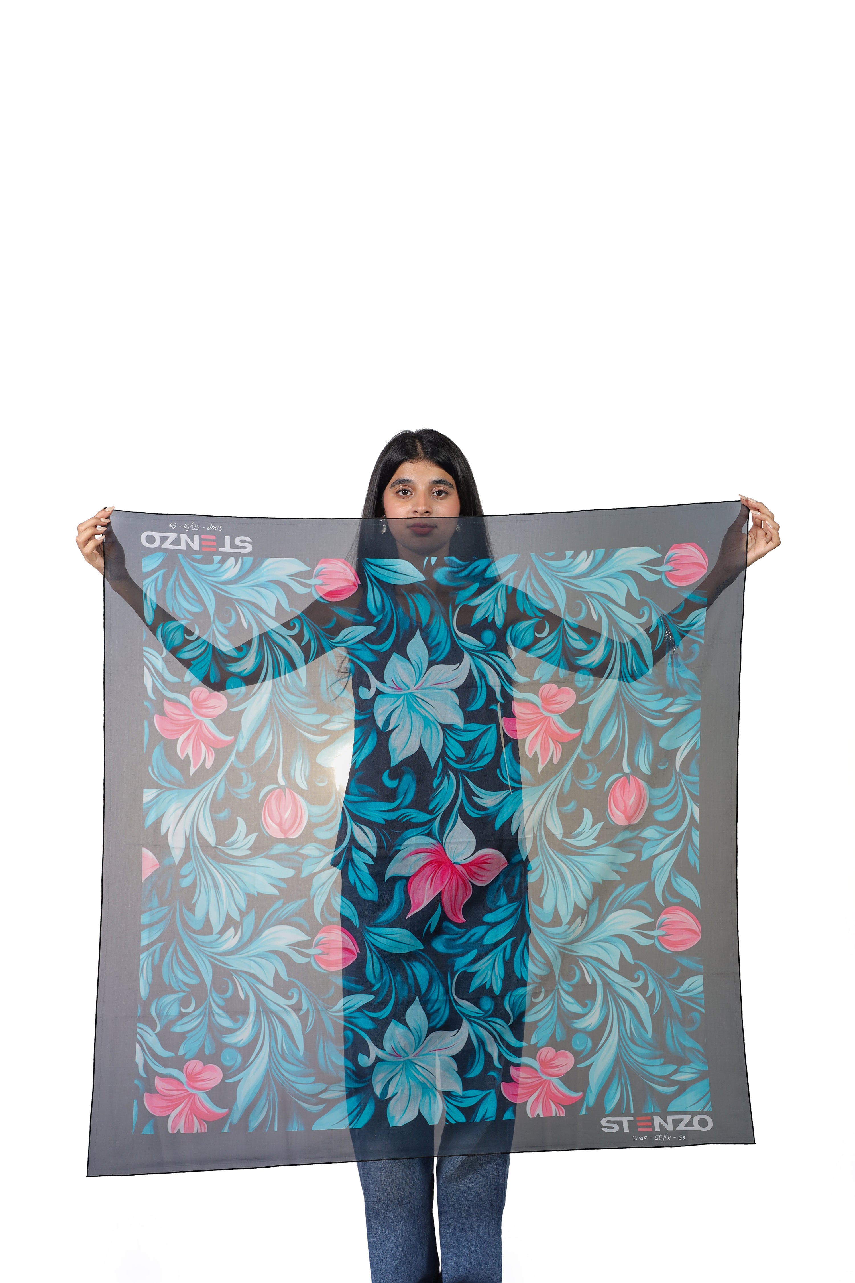 TEAL TULIP SCARF