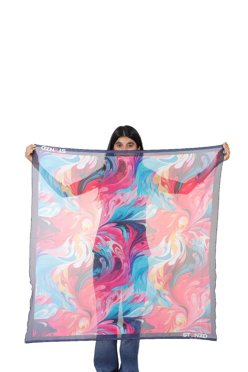 PINK VORTEX SCARF